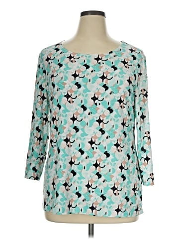 JM Collection 3/4 Sleeve Blouse (view 1)