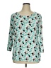 JM Collection Teal 3/4 Sleeve Blouse Size XL - photo 1