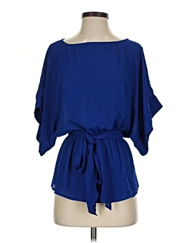 7th Avenue Design Studio New York & Company Short Sleeve Blouse (view 1)