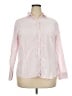 Gap 100% Cotton Stripes Pink Long Sleeve Button-Down Shirt Size XXL - photo 1