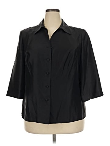 Adrianna Papell 3/4 Sleeve Silk Top (view 1)
