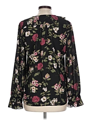 Karl Lagerfeld Paris Long Sleeve Blouse (view 2)