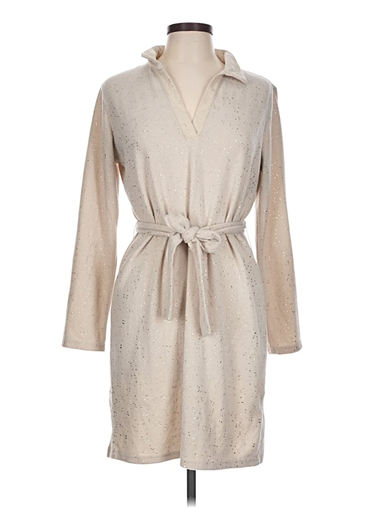 Pre-owned Emily Daniels Casual Dress In Tan