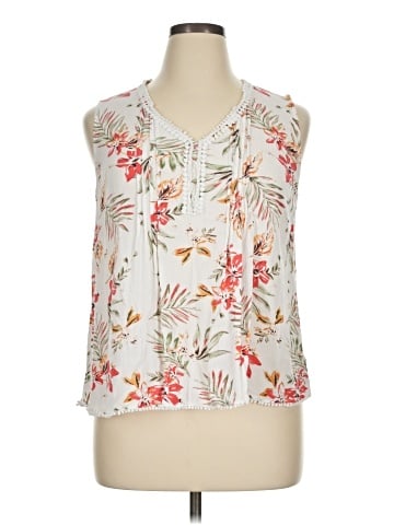 Skies Are Blue Sleeveless Blouse (view 1)