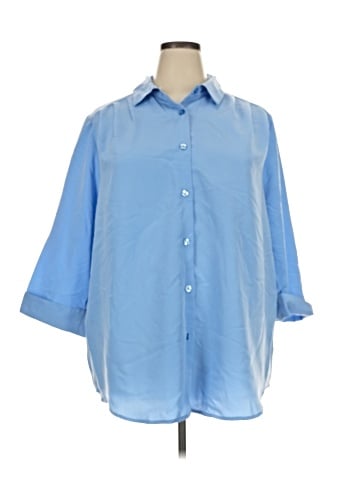 Woman Within 3/4 Sleeve Blouse (view 1)