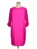 CeCe 100% Polyester Solid Pink Casual Dress Size 14 - photo 1