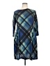 North Style Argyle Blue Casual Dress Size 16 - photo 1