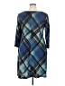 North Style Argyle Blue Casual Dress Size 16 - photo 2