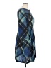 North Style Argyle Blue Casual Dress Size 16 - photo 4