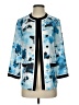 MING WANG 100% Polyester Print Blue Coat Size XS - photo 1