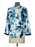 MING WANG 100% Polyester Print Blue Coat Size XS - photo 2