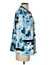 MING WANG 100% Polyester Print Blue Coat Size XS - photo 4