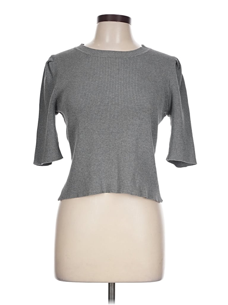 Pre-owned Nanette Lepore Pullover Sweater In Gray