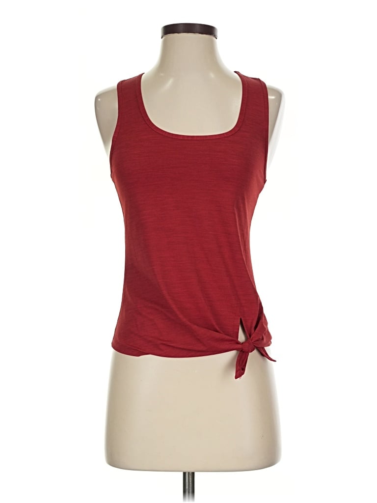Pre-owned Zyia Active Tank Top Red Halter Neckline Tops