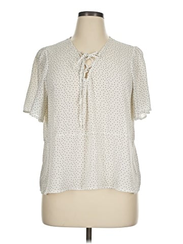 Banana Republic Factory Store Short Sleeve Blouse (view 1)