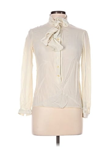 St. John Long Sleeve Silk Top (view 1)