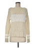 Gap 100% Cotton Color Block Ivory Pullover Sweater Size Med Petite - photo 1