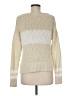 Gap 100% Cotton Color Block Ivory Pullover Sweater Size Med Petite - photo 2