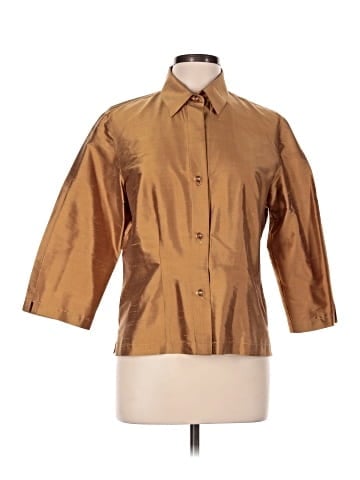 Connie Roberson 3/4 Sleeve Silk Top (view 1)