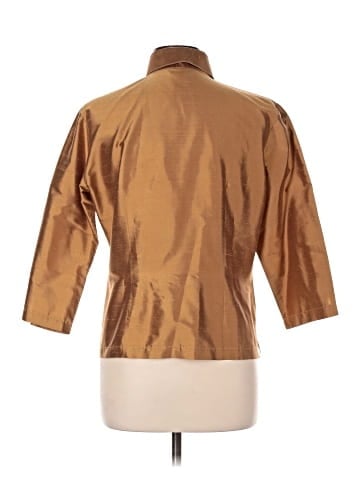 Connie Roberson 3/4 Sleeve Silk Top (view 2)