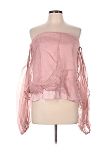 Milly 3/4 Sleeve Silk Top (view 1)