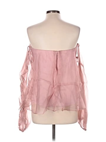 Milly 3/4 Sleeve Silk Top (view 2)