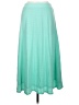 Cato Solid Teal Casual Skirt Size M - photo 1