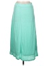 Cato Solid Teal Casual Skirt Size M - photo 2