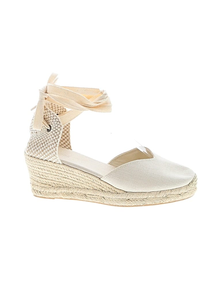 Pre-owned Soludos Wedges In Ivory