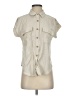Mine Ivory Short Sleeve Blouse Size S - photo 1