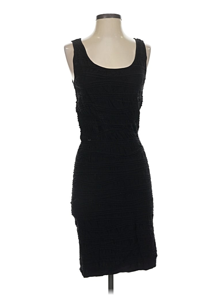 Pre-owned Feathers Cocktail Dress In Black