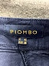 Piombo Solid Blue Cargo Shorts Size 4 - photo 3