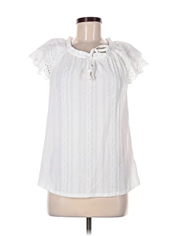 Indigo Rose Short Sleeve Blouse (view 1)