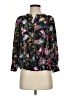 J.Crew 100% Silk Black Long Sleeve Silk Top Size S (petite) - photo 1