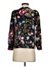 J.Crew 100% Silk Black Long Sleeve Silk Top Size S (petite) - photo 2
