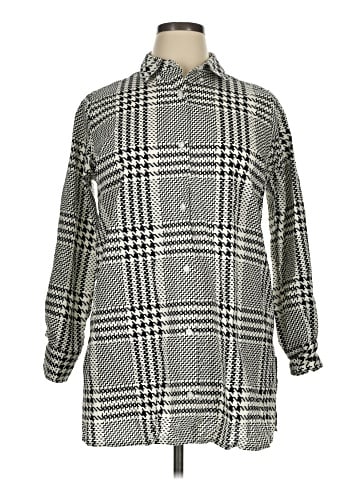 Jessica London Long Sleeve Button-Down Shirt (view 1)