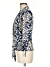 Cache Animal Print Blue Long Sleeve Blouse Size M - photo 5