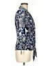 Cache Animal Print Blue Long Sleeve Blouse Size M - photo 4