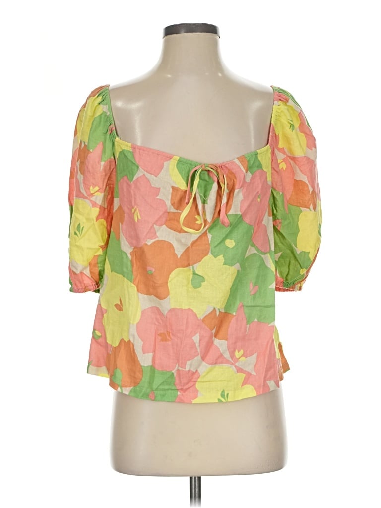 Sanctuary 3/4 Sleeve Blouse In Green