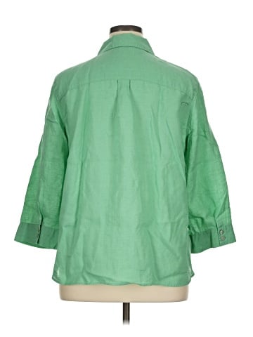 Chico's 3/4 Sleeve Button-Down Shirt (view 2)
