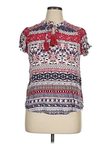 One World Short Sleeve Blouse (view 1)