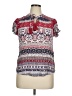 One World Red Short Sleeve Blouse Size XL - photo 1