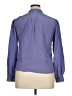 Assorted Brands 100% Silk Blue Long Sleeve Silk Top Size 16 - photo 2