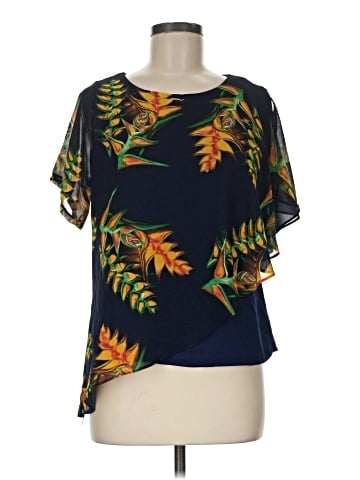 Zara Basic Short Sleeve Blouse (view 1)