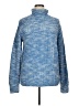 Piombo Tweed Blue Turtleneck Sweater Size XL - photo 1