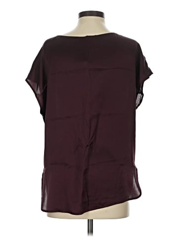 Vince. Short Sleeve Silk Top (view 2)