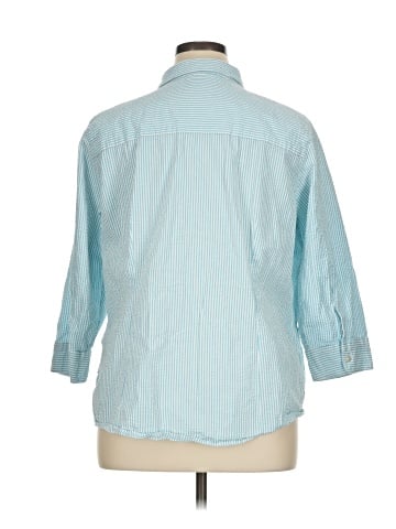 L.L.Bean 3/4 Sleeve Button-Down Shirt (view 2)