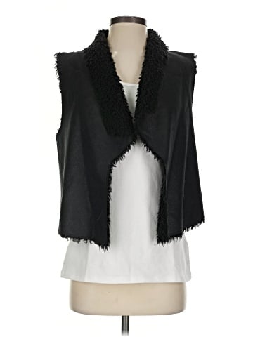 Velvet Faux Fur Vest (view 1)