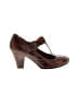 Born Crown 100% Leather Brown Heels Size 8 1/2 (wide) - photo 1