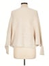 Shrinking Violet Metallic Ivory Pullover Sweater Size L - photo 2